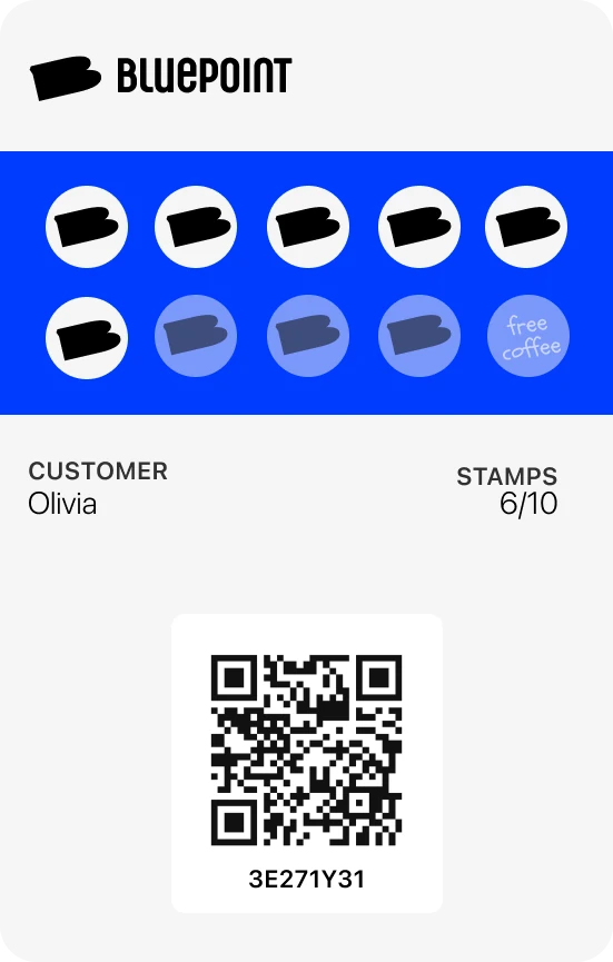 Bluepoint — Stempelkarte